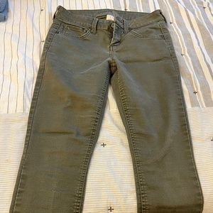 Women’s Arizona Skinny Jeans: Olive Green